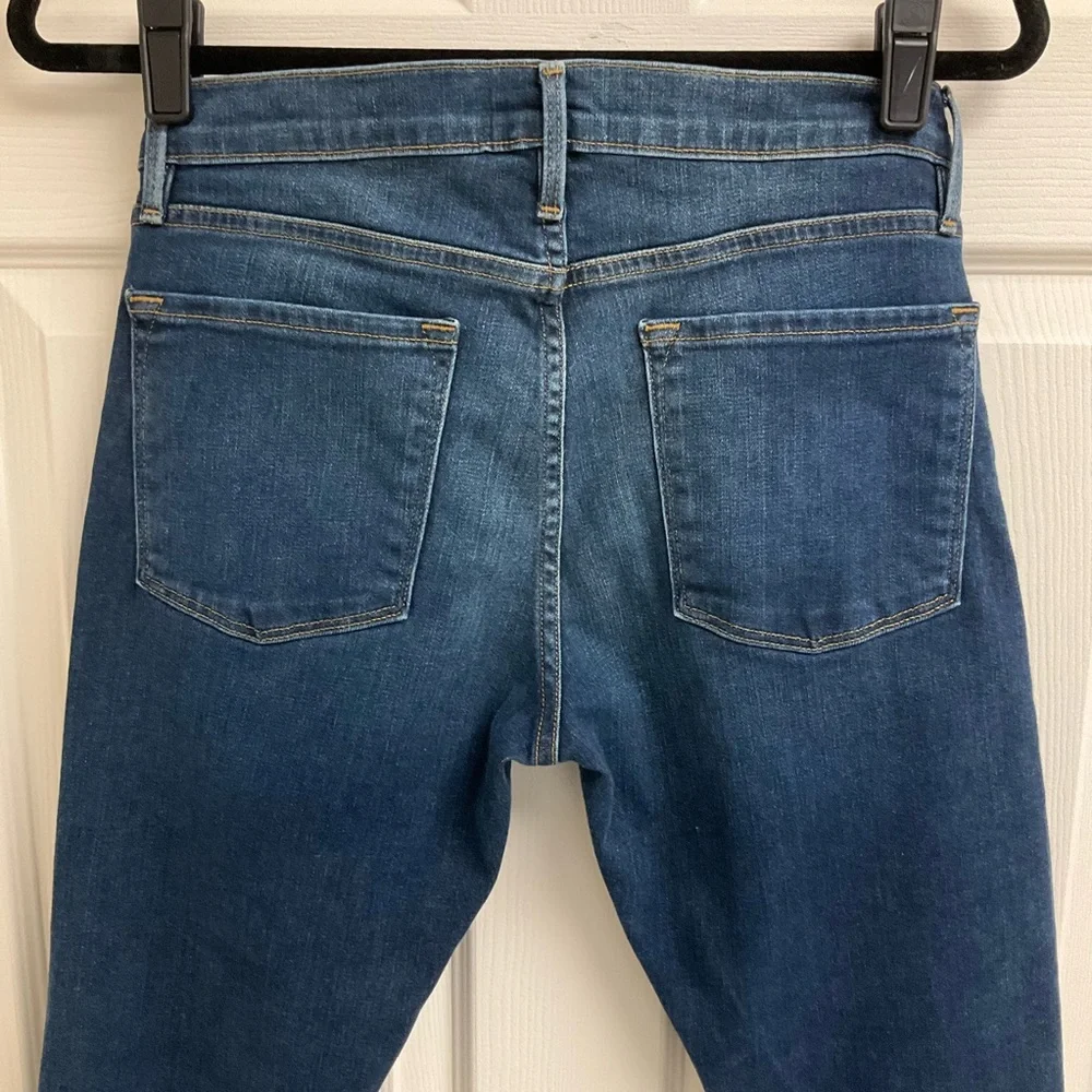 Frame Le Garcon Womens Size 26 Slouchy Dark Wash Mid Rise Boyfriend Jeans - Picture 5 of 11
